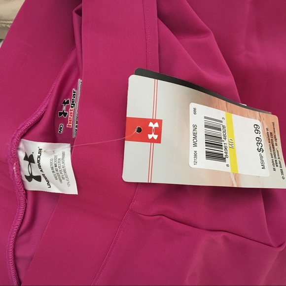 Under Armour pink compression fit Capri pants - Picture 5 of 6
